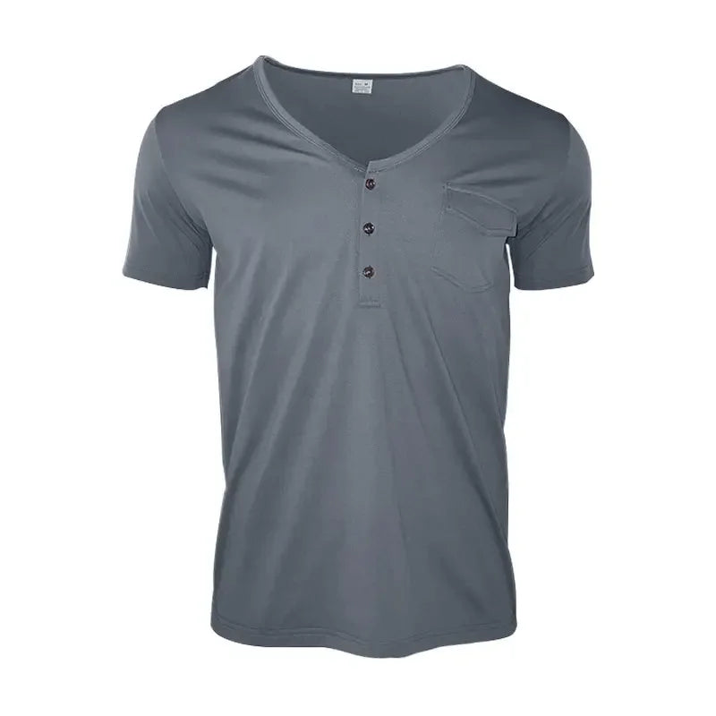 Niko V-Neck Pocket Tee – FlexFit Edition