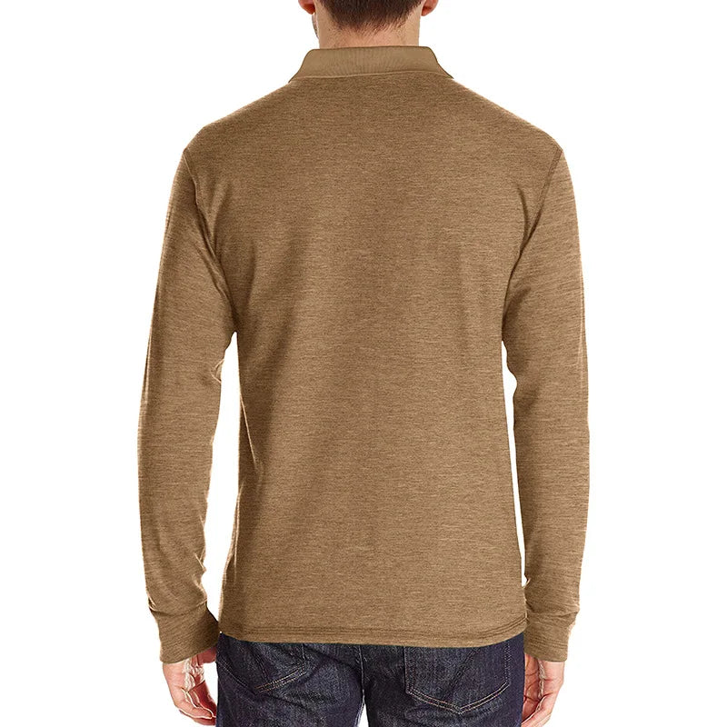 Theo Long Sleeve Polo – Casual Classic