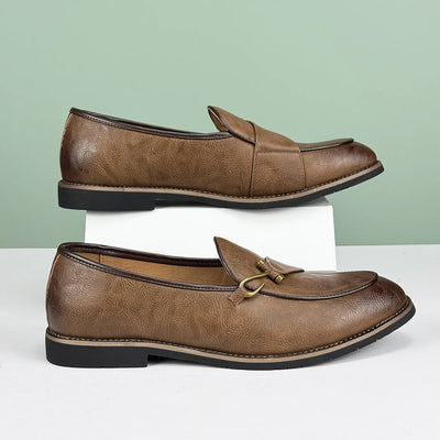 Leon Premium Leather Loafers – Classic Style with Modern Edge