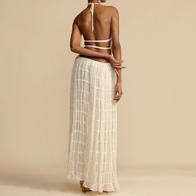 Solei Backless Boho Set – Two-Piece Maxi Edition