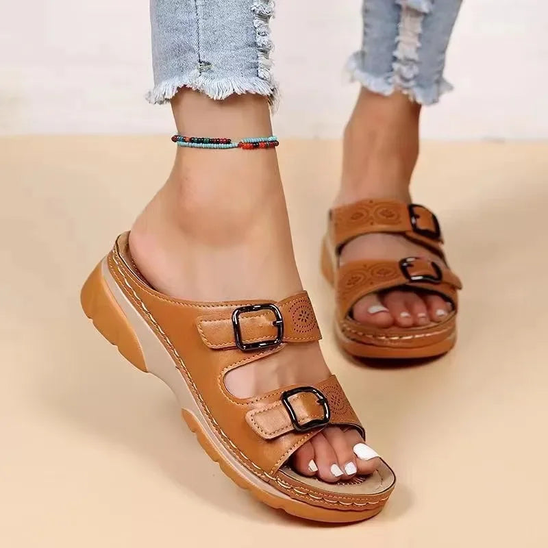 The Aria Wedge Sandals