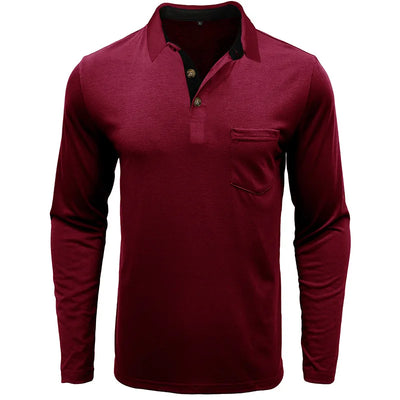 Theo Long Sleeve Polo – Casual Classic