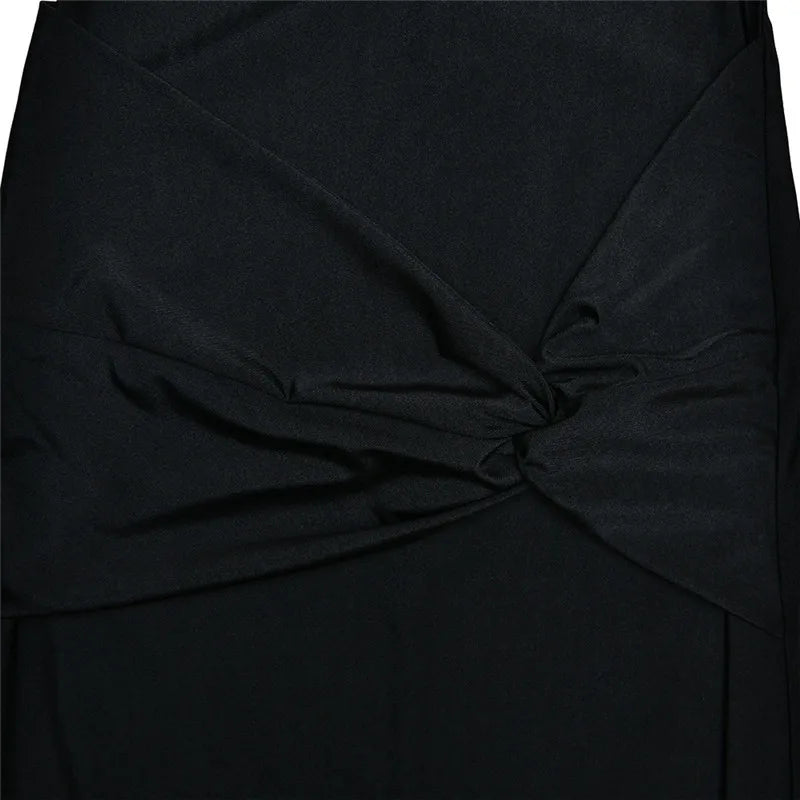 Luna One-Shoulder Maxi Dress – Sculpted Silence Edition