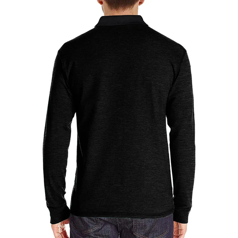 Theo Long Sleeve Polo – Casual Classic