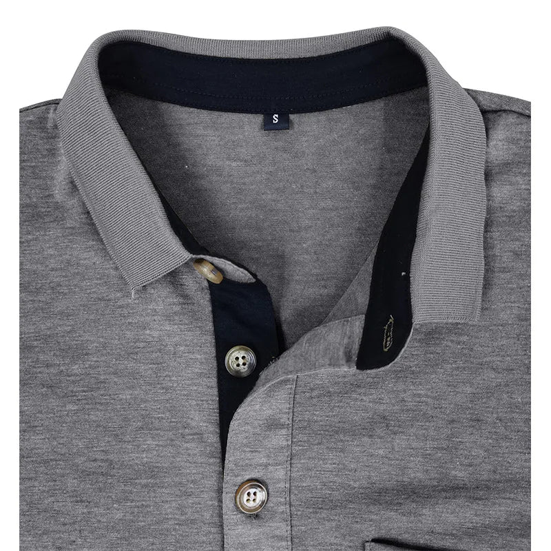 Theo Long Sleeve Polo – Casual Classic