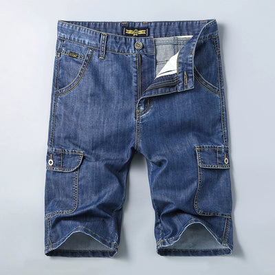 Drift Cargo Shorts – Denim Bermuda Edition