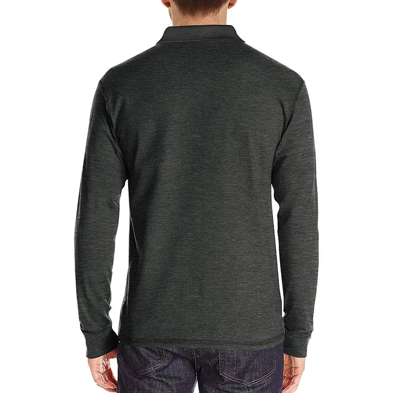 Theo Long Sleeve Polo – Casual Classic