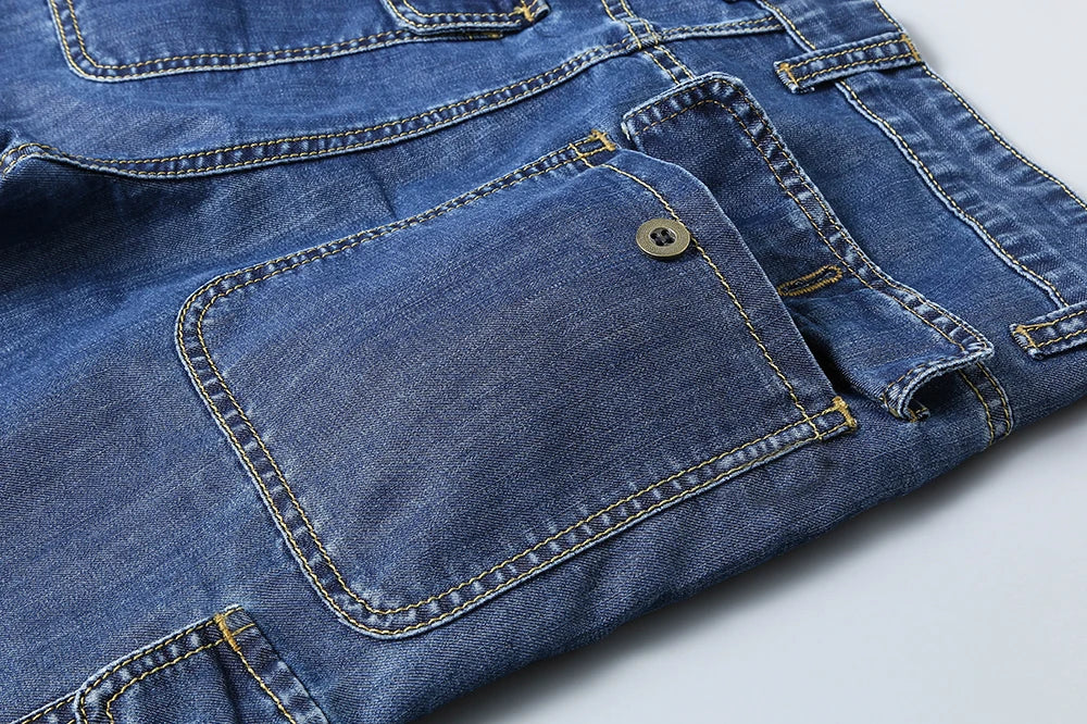Drift Cargo Shorts – Denim Bermuda Edition