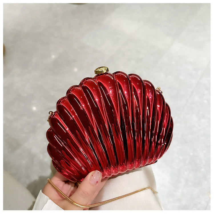 Mia Acrylic Evening Clutch Bag With Strap