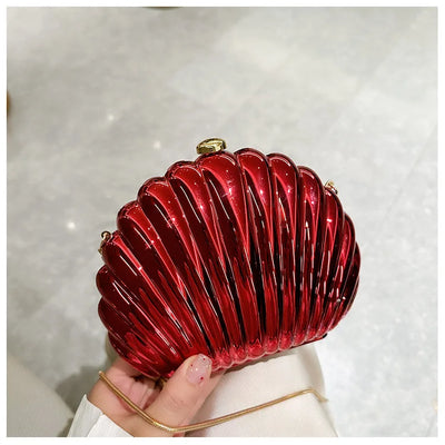 Mia Acrylic Evening Clutch Bag With Strap