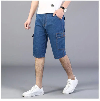 Drift Cargo Shorts – Denim Bermuda Edition