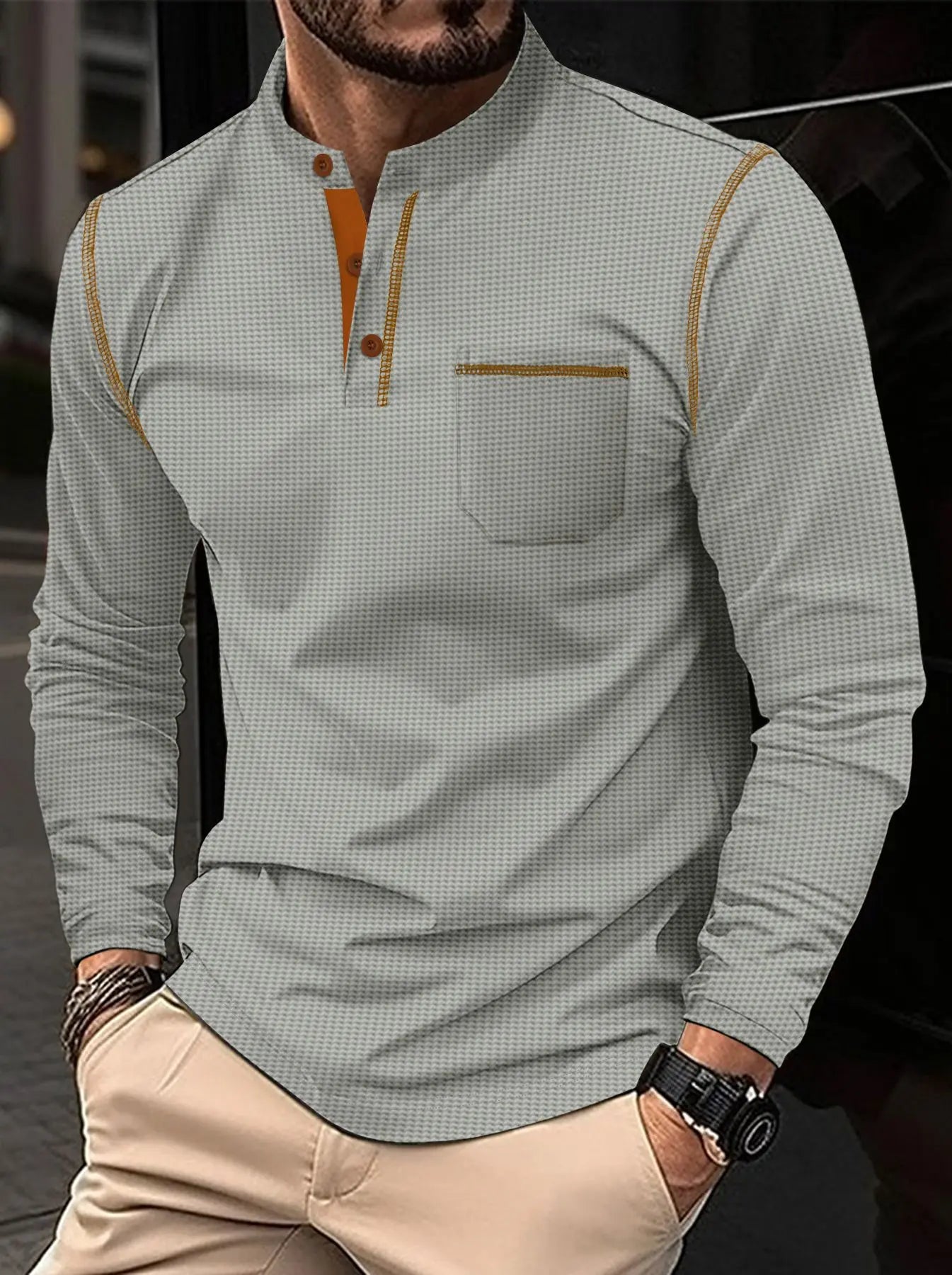 Eron Waffle Henley – Everyday Essential
