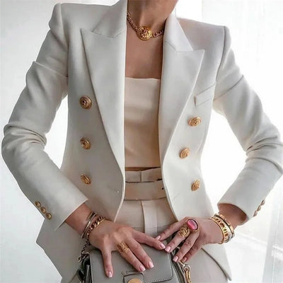 The Bianca Blazer – Luxe Buckle Edition