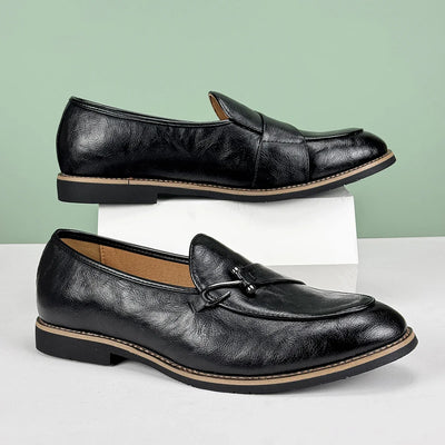 Leon Premium Leather Loafers – Classic Style with Modern Edge
