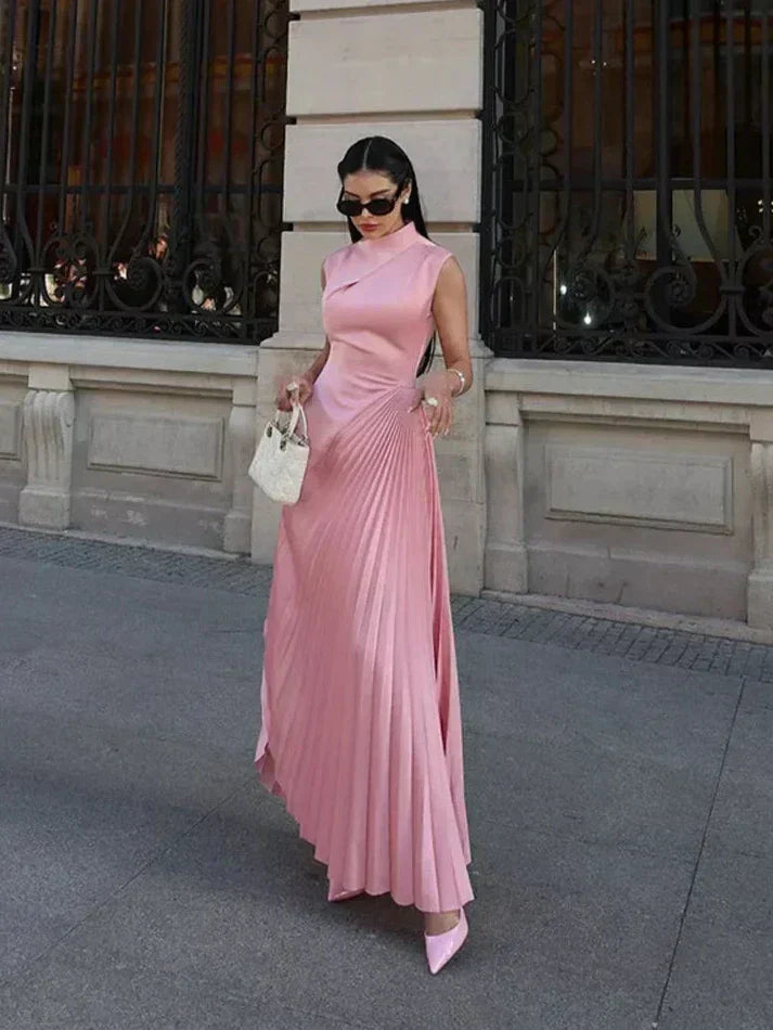 Candice  - Classic Draped Maxi Dress