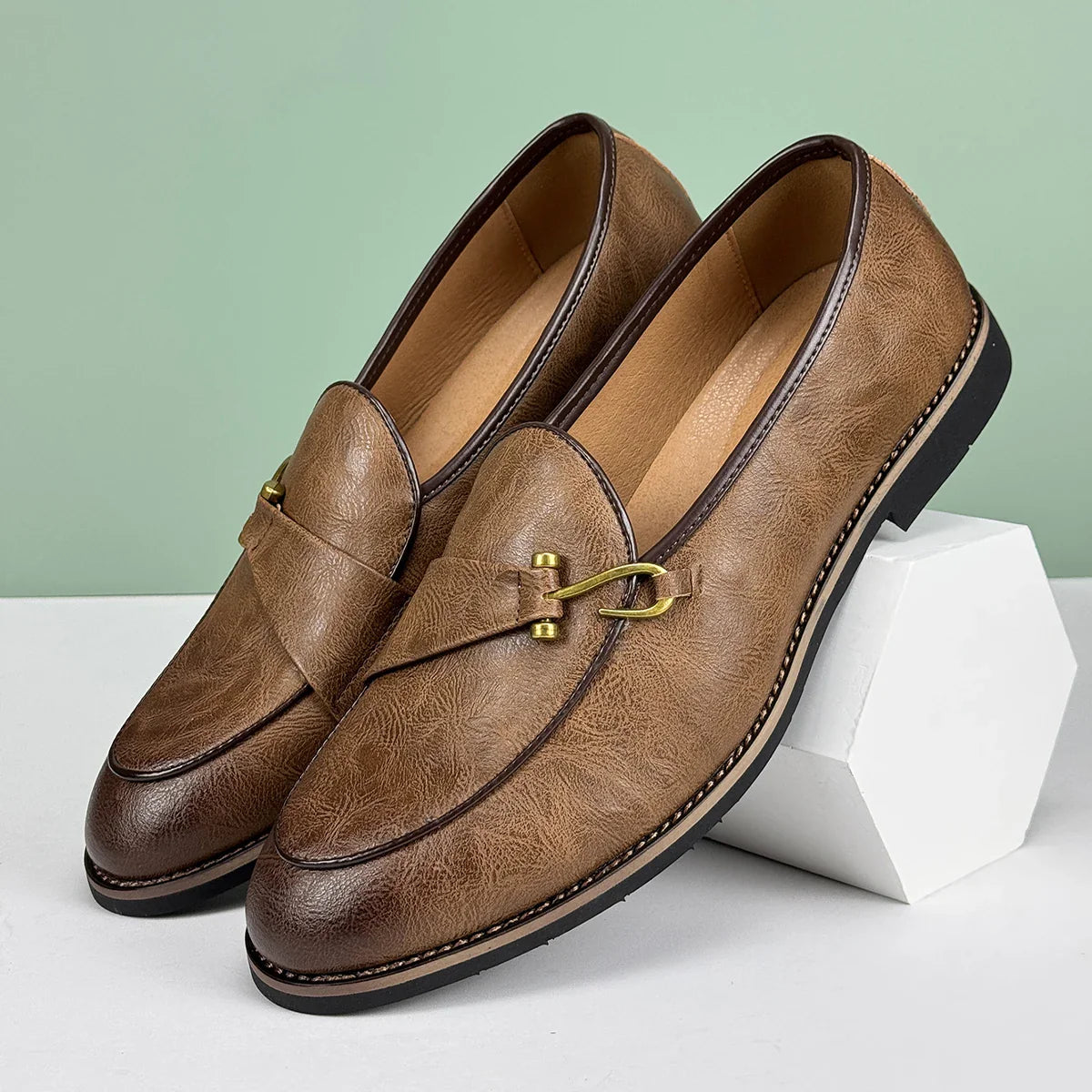 Leon Premium Leather Loafers – Classic Style with Modern Edge