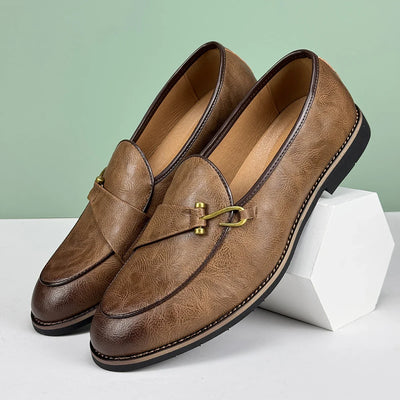 Leon Premium Leather Loafers – Classic Style with Modern Edge
