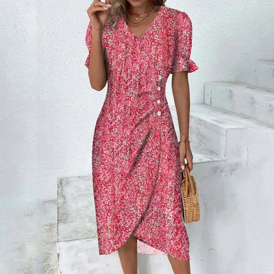 The Elara Geometric Dress
