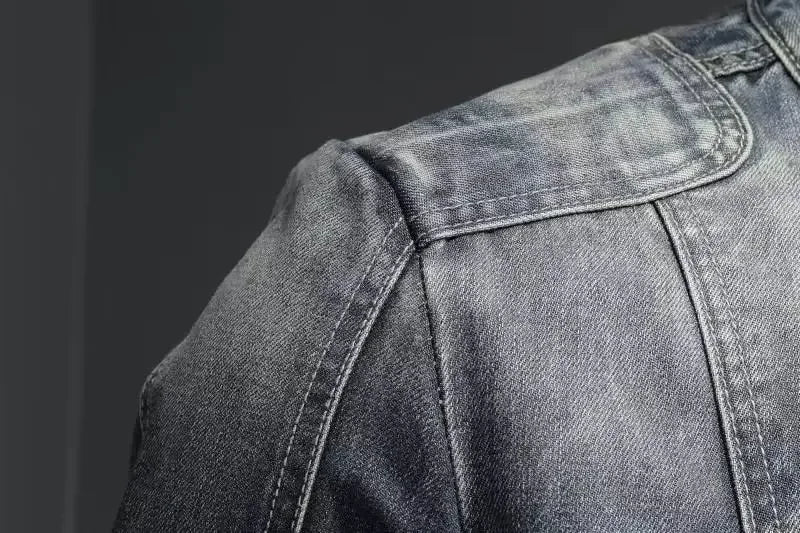 Ryder Retro Lapel Denim Jacket
