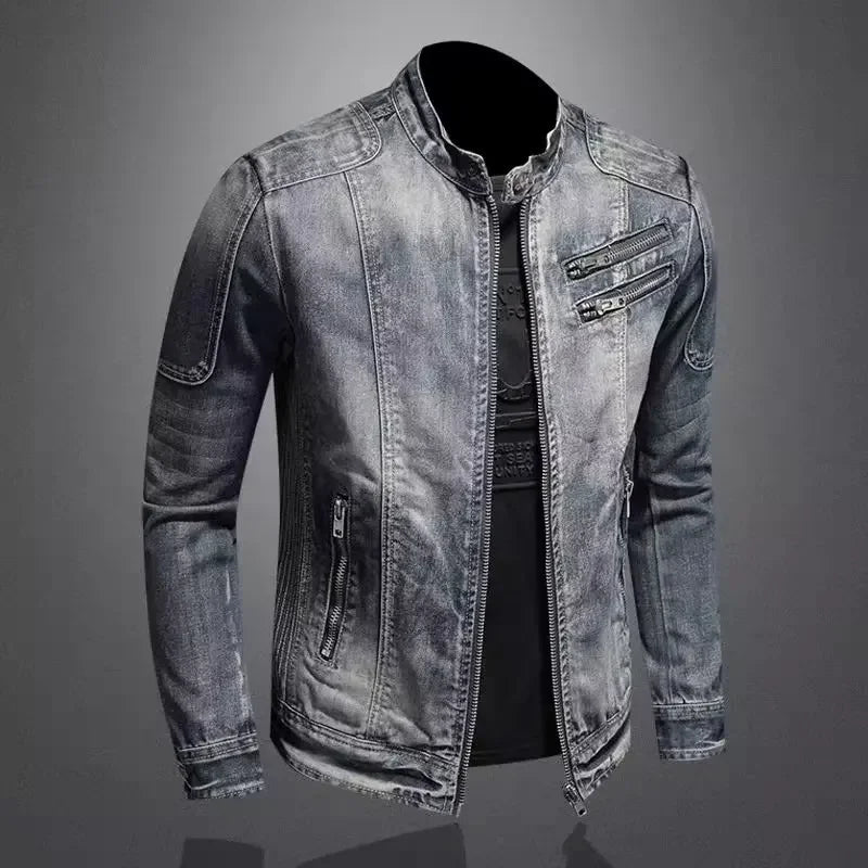 Ryder Retro Lapel Denim Jacket