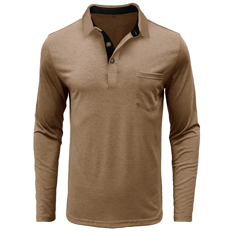 Theo Long Sleeve Polo – Casual Classic