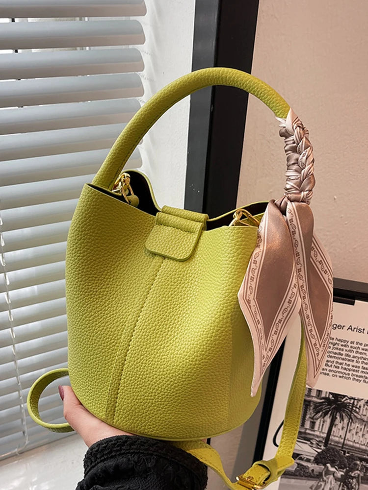 Mara Mini Bucket – Luxe Texture Crossbody