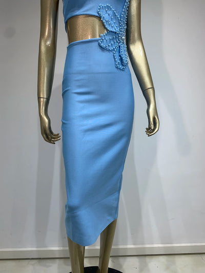 Elise One-Shoulder Dress – Pearl Sky Edition