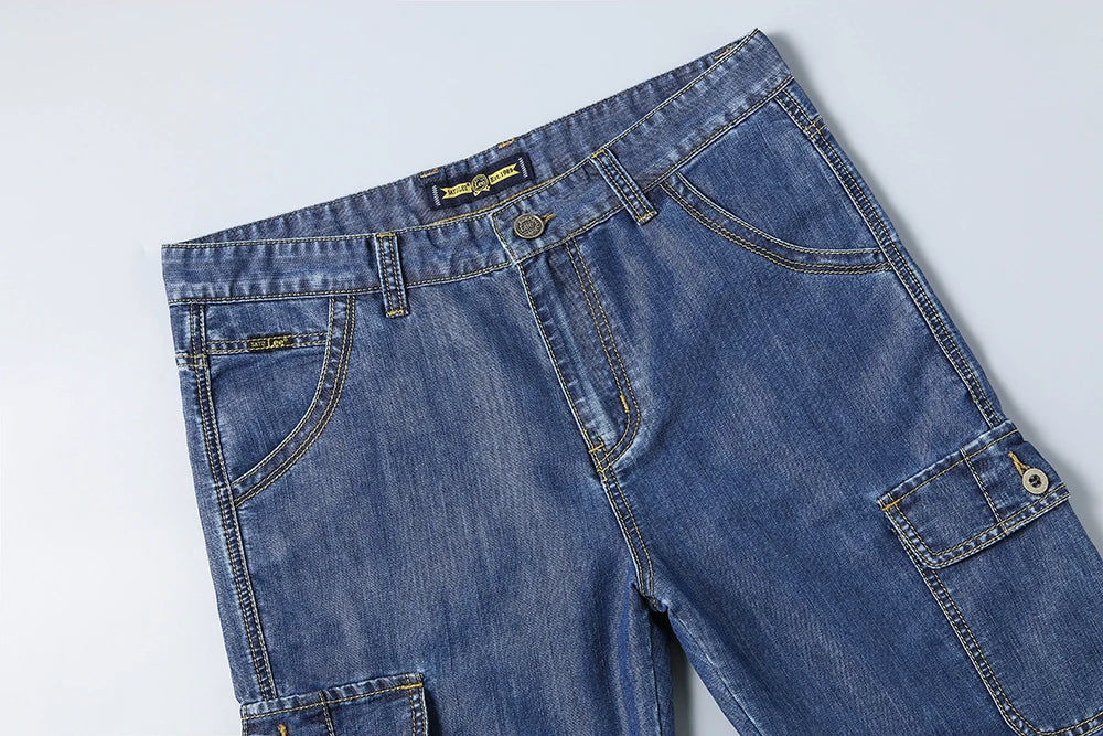 Drift Cargo Shorts – Denim Bermuda Edition
