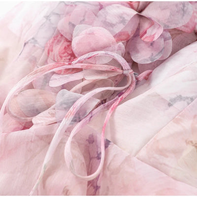 Aurelia Halter Dress – Wild Bloom, Bare Beauty