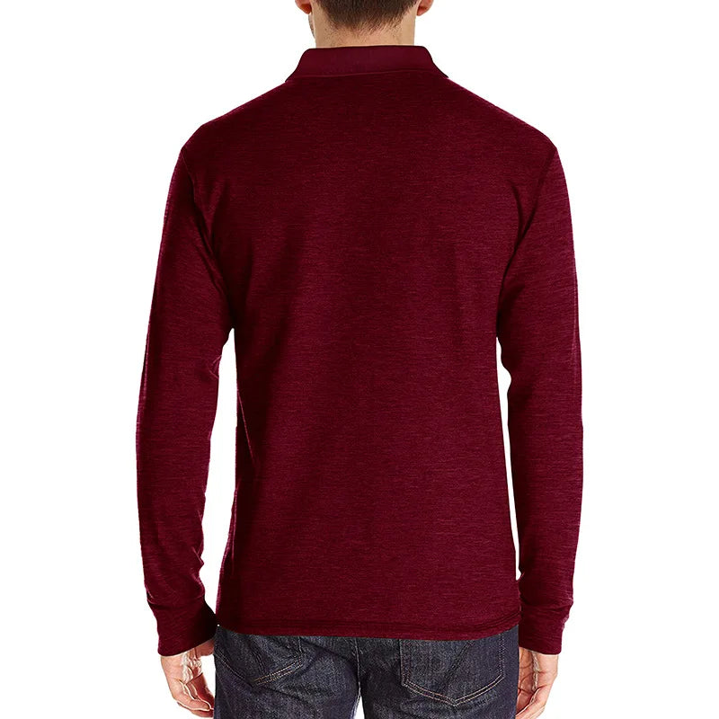 Theo Long Sleeve Polo – Casual Classic