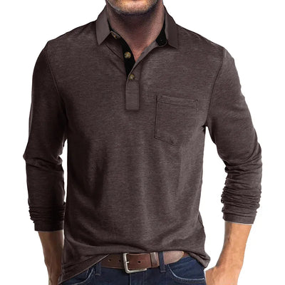 Theo Long Sleeve Polo – Casual Classic