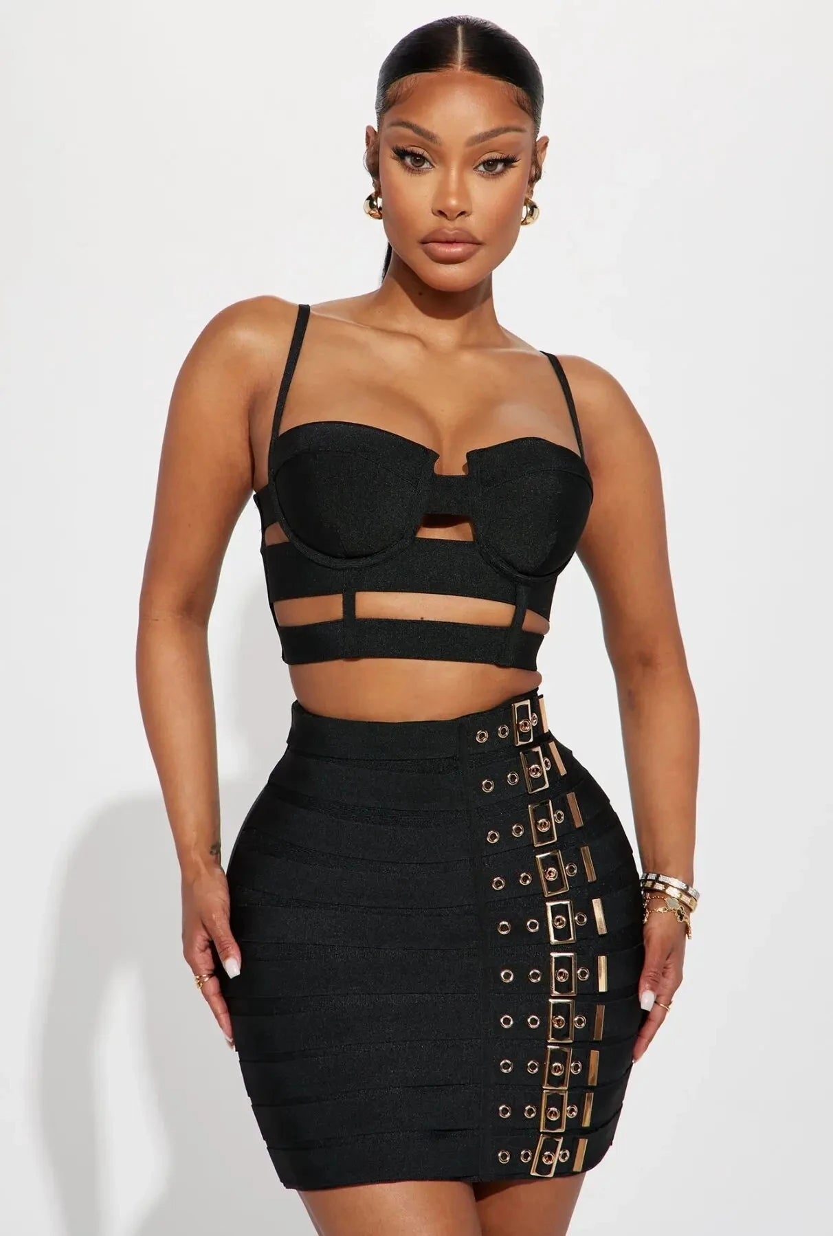 Raya Bandage Set – Top & Pencil Skirt Edition