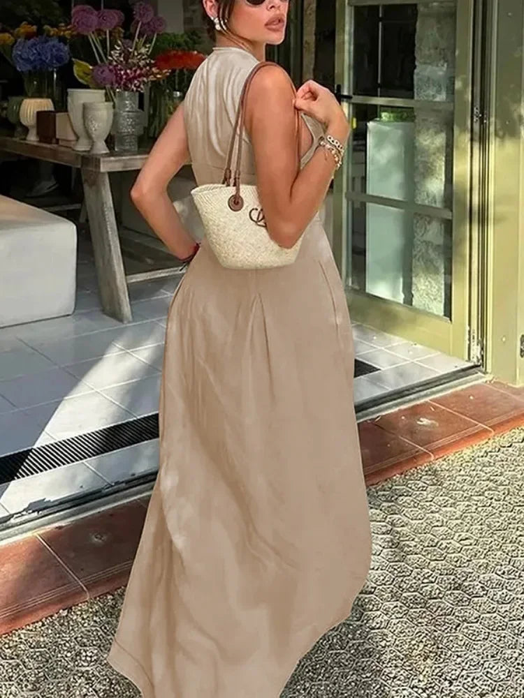 Elara Pleated Maxi – Summer 2025 Edition