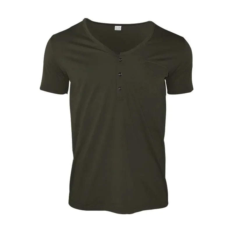Niko V-Neck Pocket Tee – FlexFit Edition
