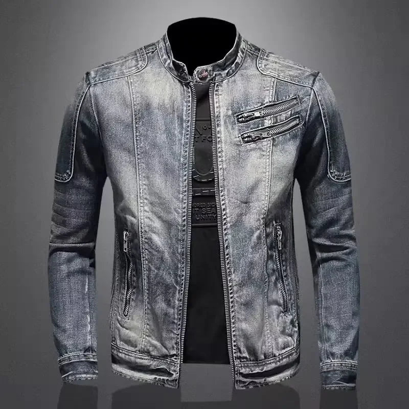 Ryder Retro Lapel Denim Jacket