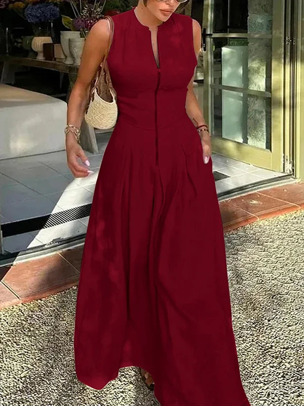 Elara Pleated Maxi – Summer 2025 Edition