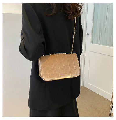 Roux Velvet Chain Flap – Bold Crush Edition