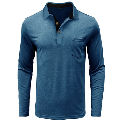 Theo Long Sleeve Polo – Casual Classic
