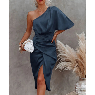 The Seraphina Satin Wrap Dress