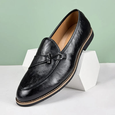 Leon Premium Leather Loafers – Classic Style with Modern Edge