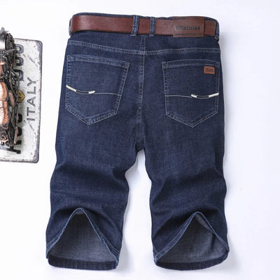 Slate Denim Shorts – Classic Stretch Fit