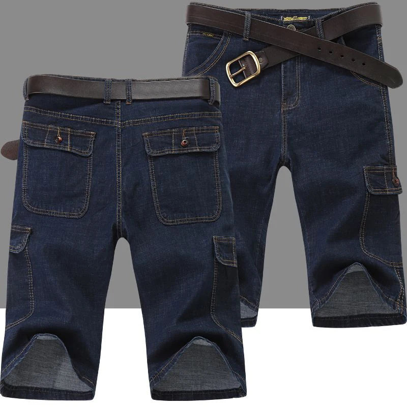 Drift Cargo Shorts – Denim Bermuda Edition