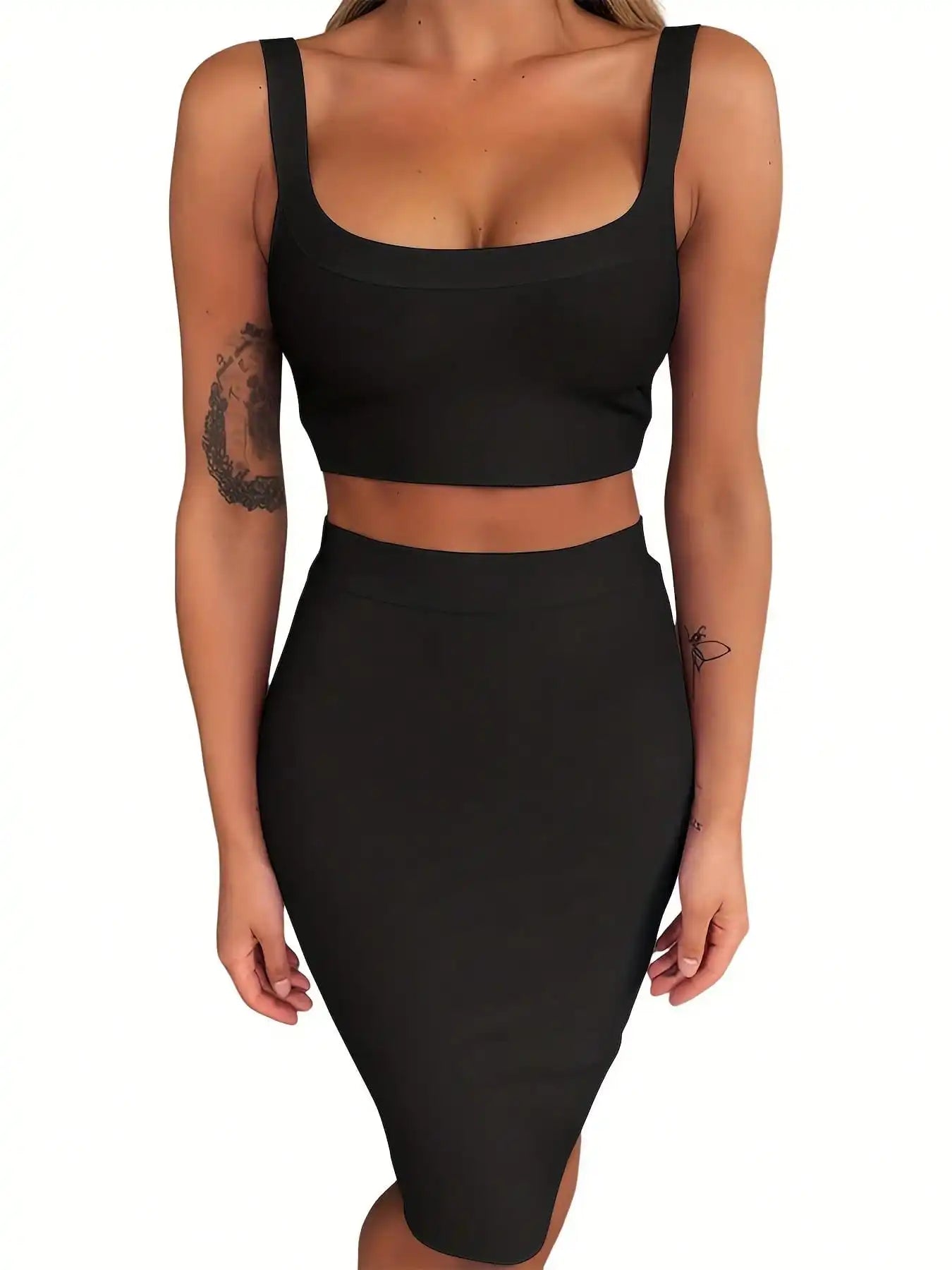 Siren One-Shoulder Dress – Black Bandage Edition