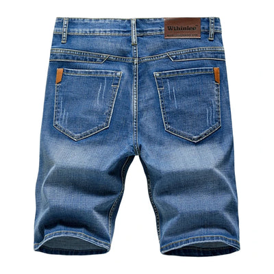 Slate Denim Shorts – Classic Stretch Fit