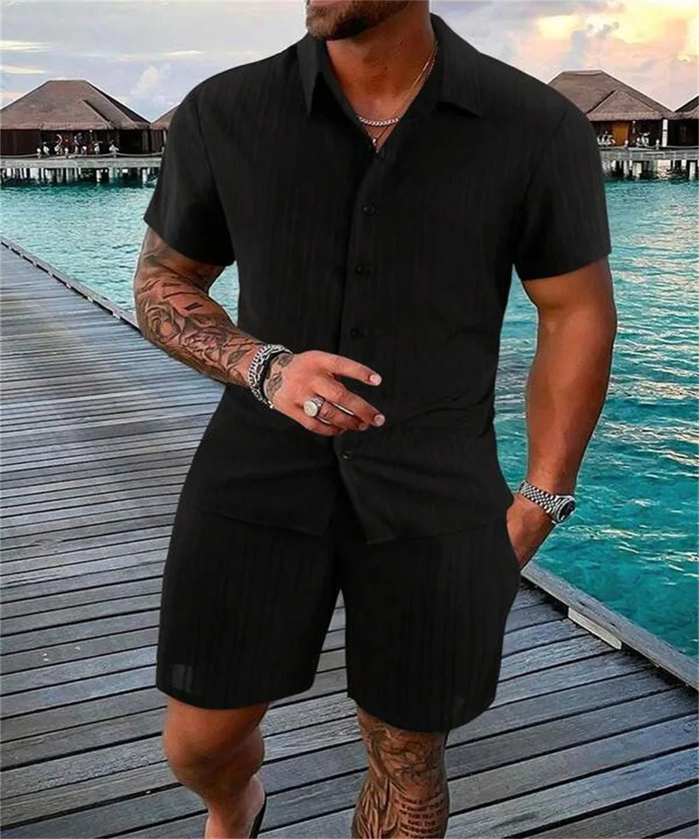 Zayne Coastline Set – Men’s Summer Luxe Two-Piece