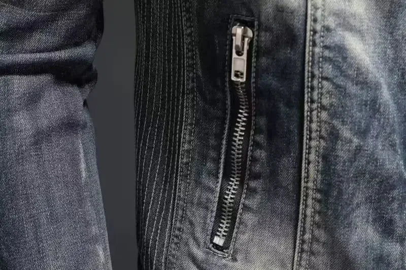 Ryder Retro Lapel Denim Jacket