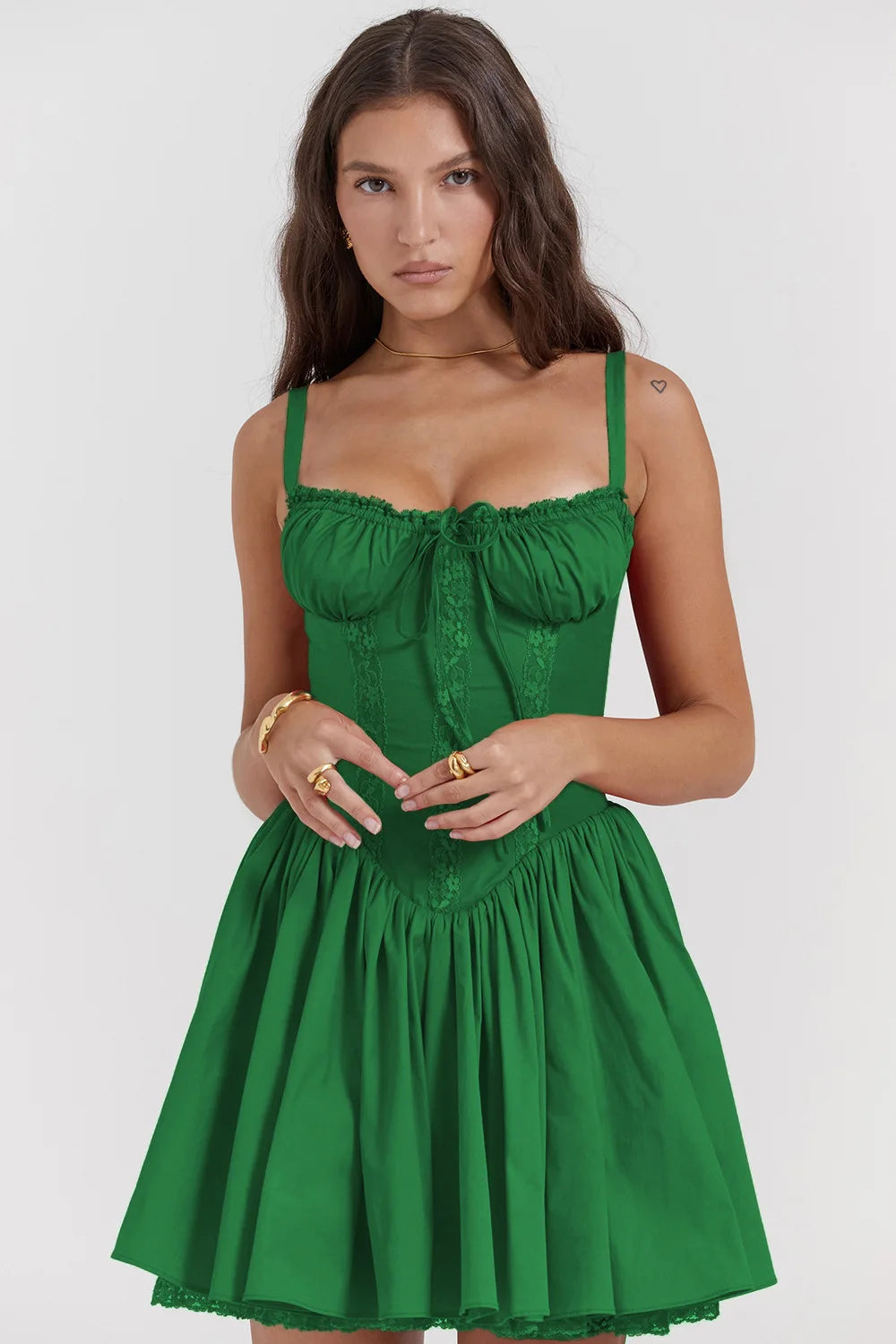 Faye Lace Corset Mini Dress – Summer Bloom Edition