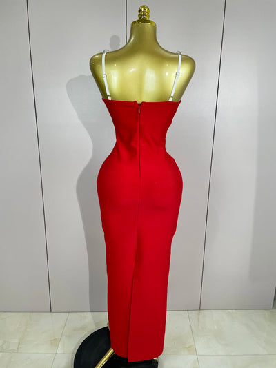 Celestia Maxi Dress – Diamond Backless Edition