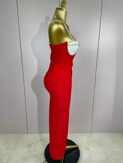 Celestia Maxi Dress – Diamond Backless Edition