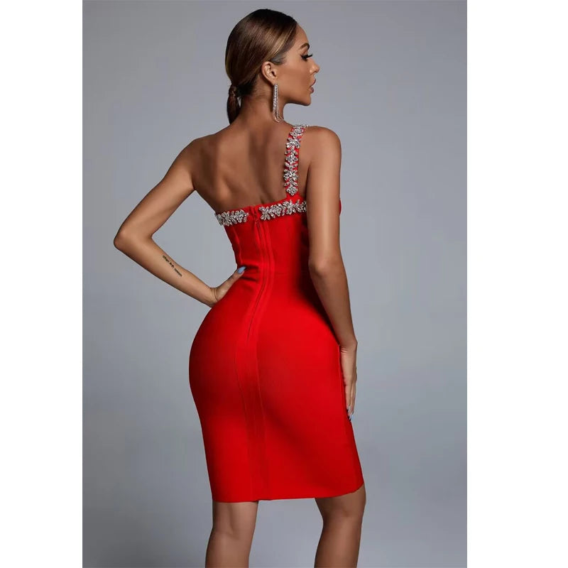 Delilah Diamond One Shoulder Bodycon Dress